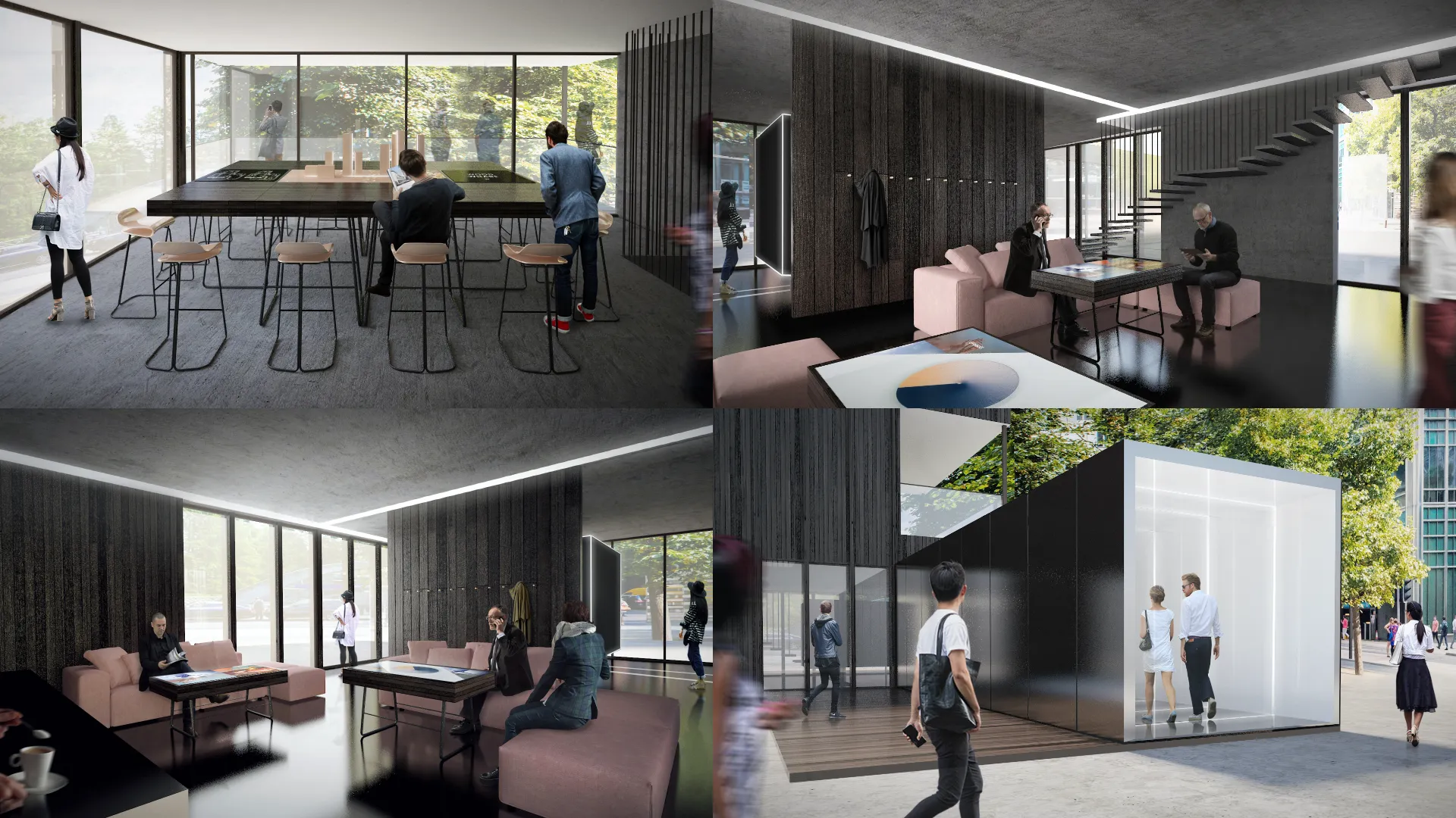 Concept visuals of the marketing suite interior
