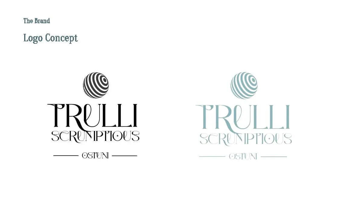 Trulli Scrumptious logo concepts