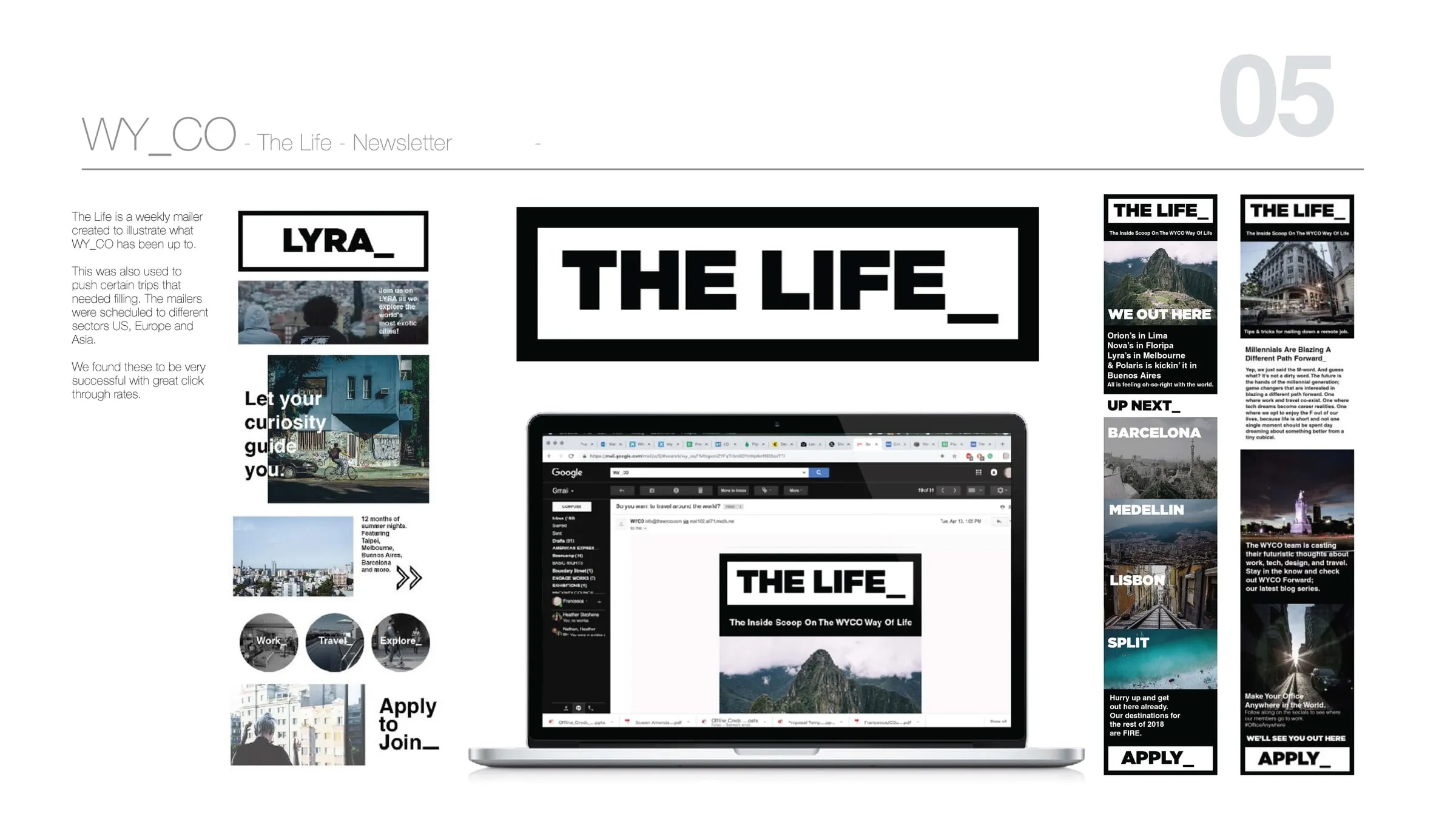 'The Life_' content series across web pages and social posts