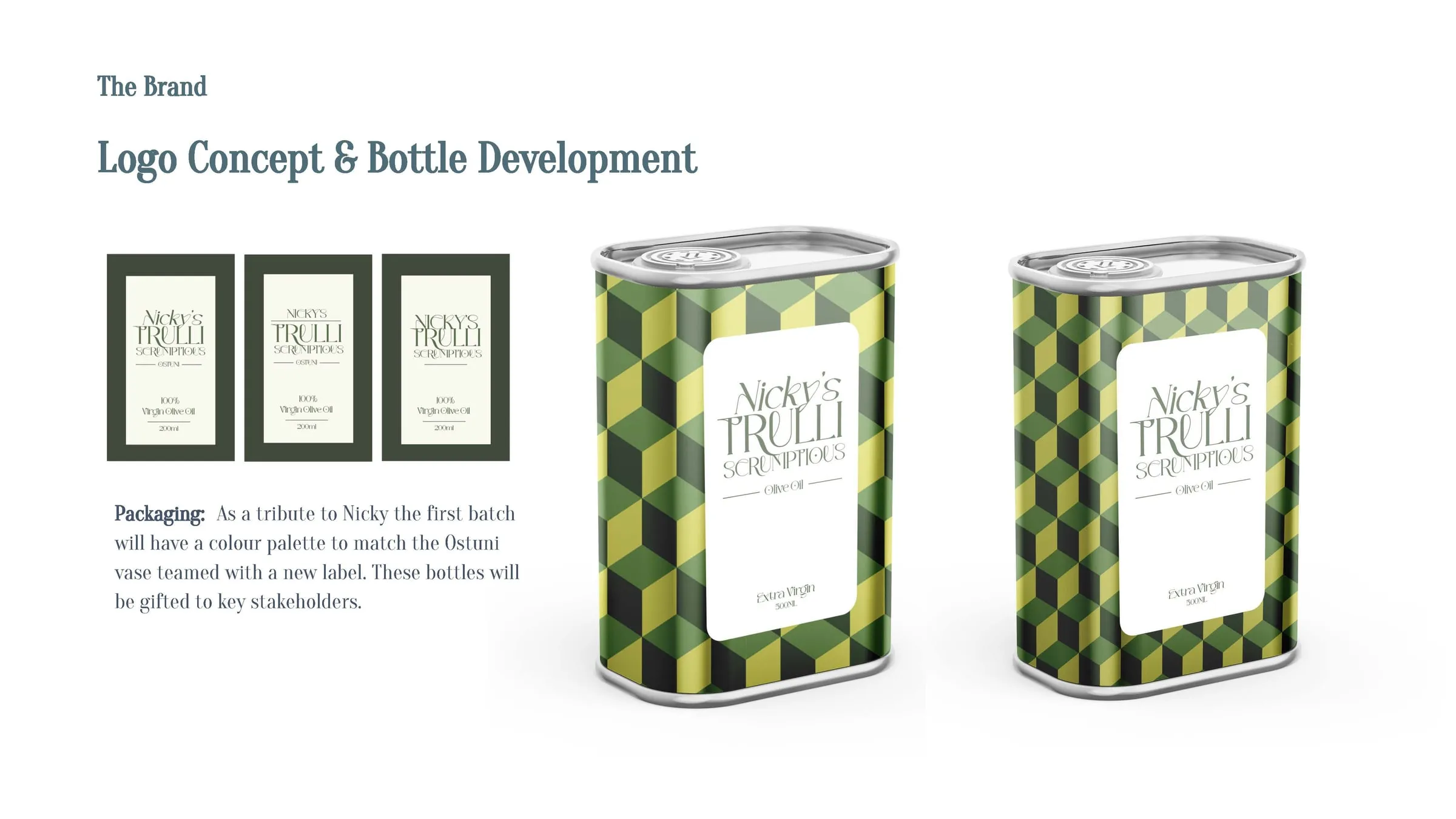 Logo concept and tin development
