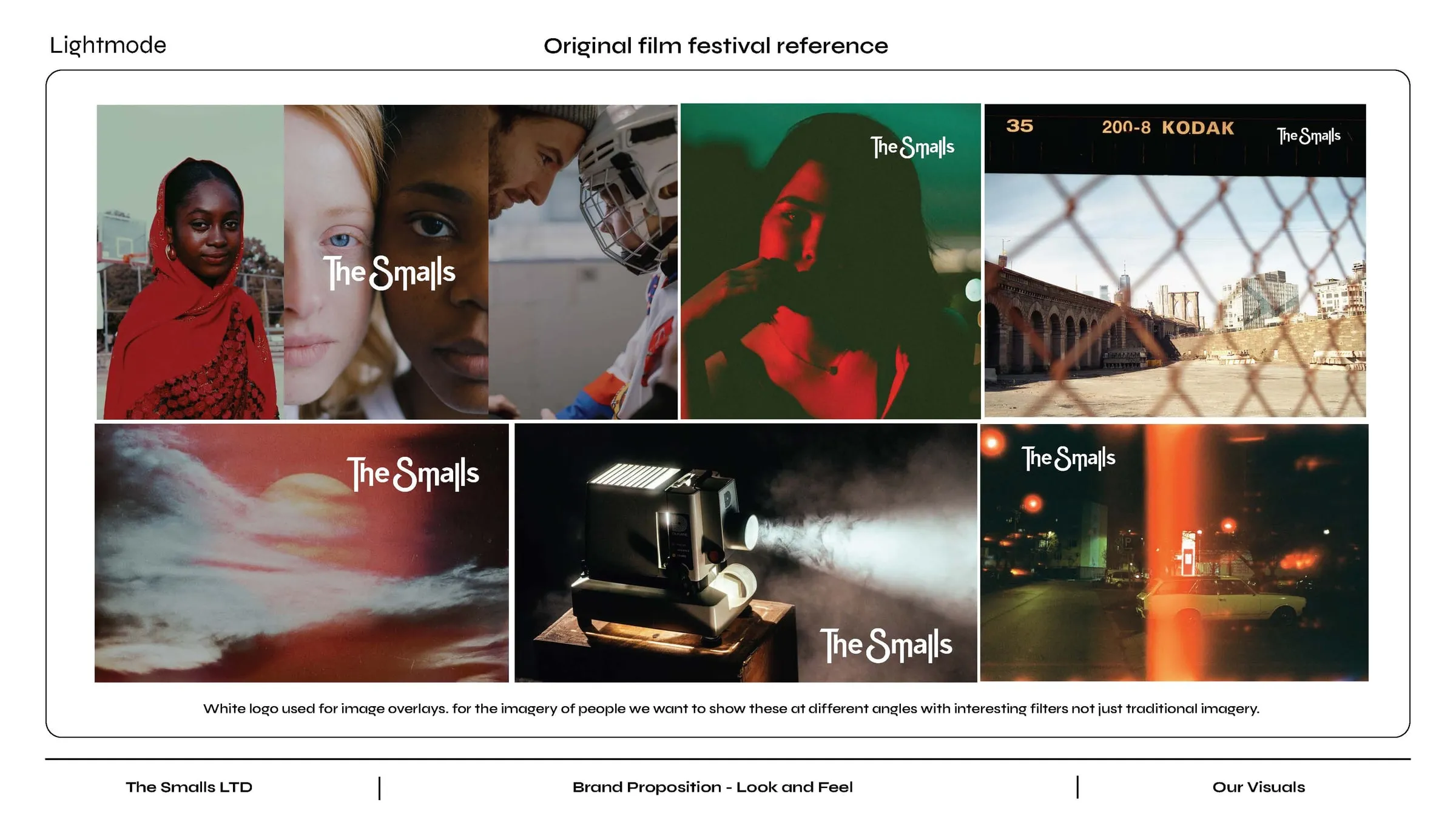 Film festival imagery featuring the new logo