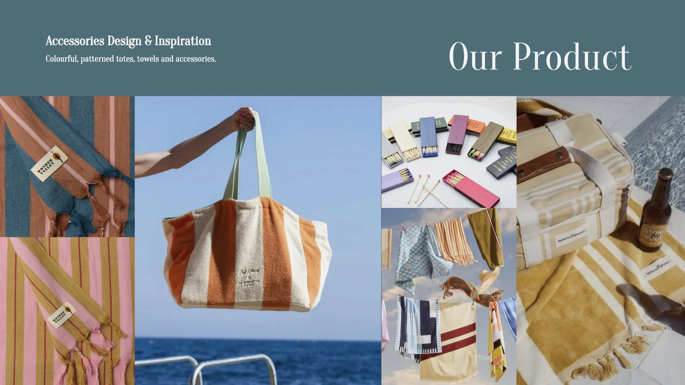 Accessories inspiration: striped bags and towels