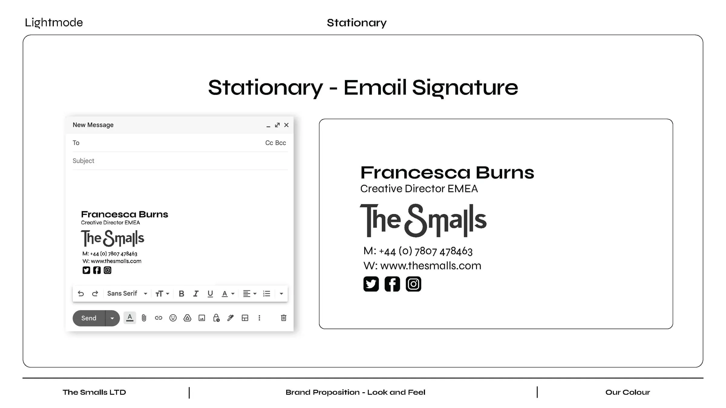 Email signature design