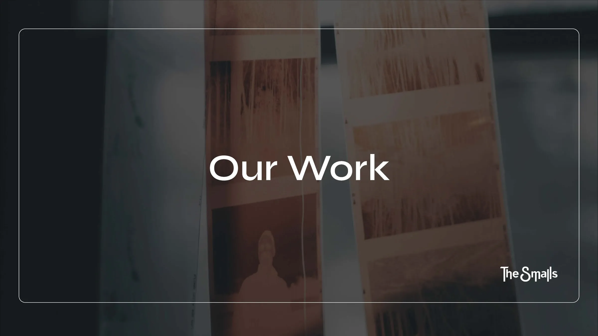 'Our Work' section opener